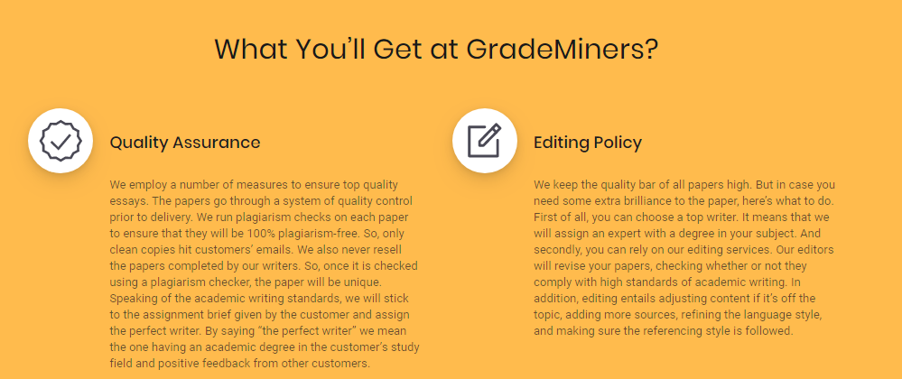 Grademiners Quality